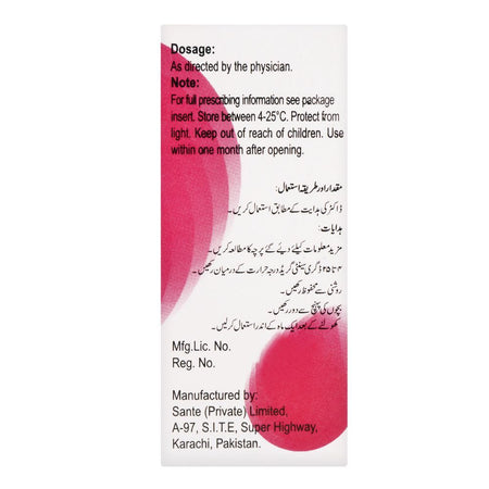 Sante Pharma Xepat Forte Eye Drops, 5ml - Image 2