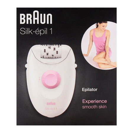 Braun Silk Epil 1 Legs Epilator, White and Pink, SE1170 - Image 2