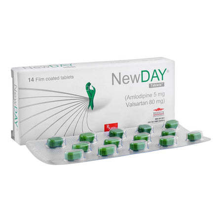 Werrick Pharmaceuticals Newday Tablet, 5mg/80mg, 14-Pack - Main Image