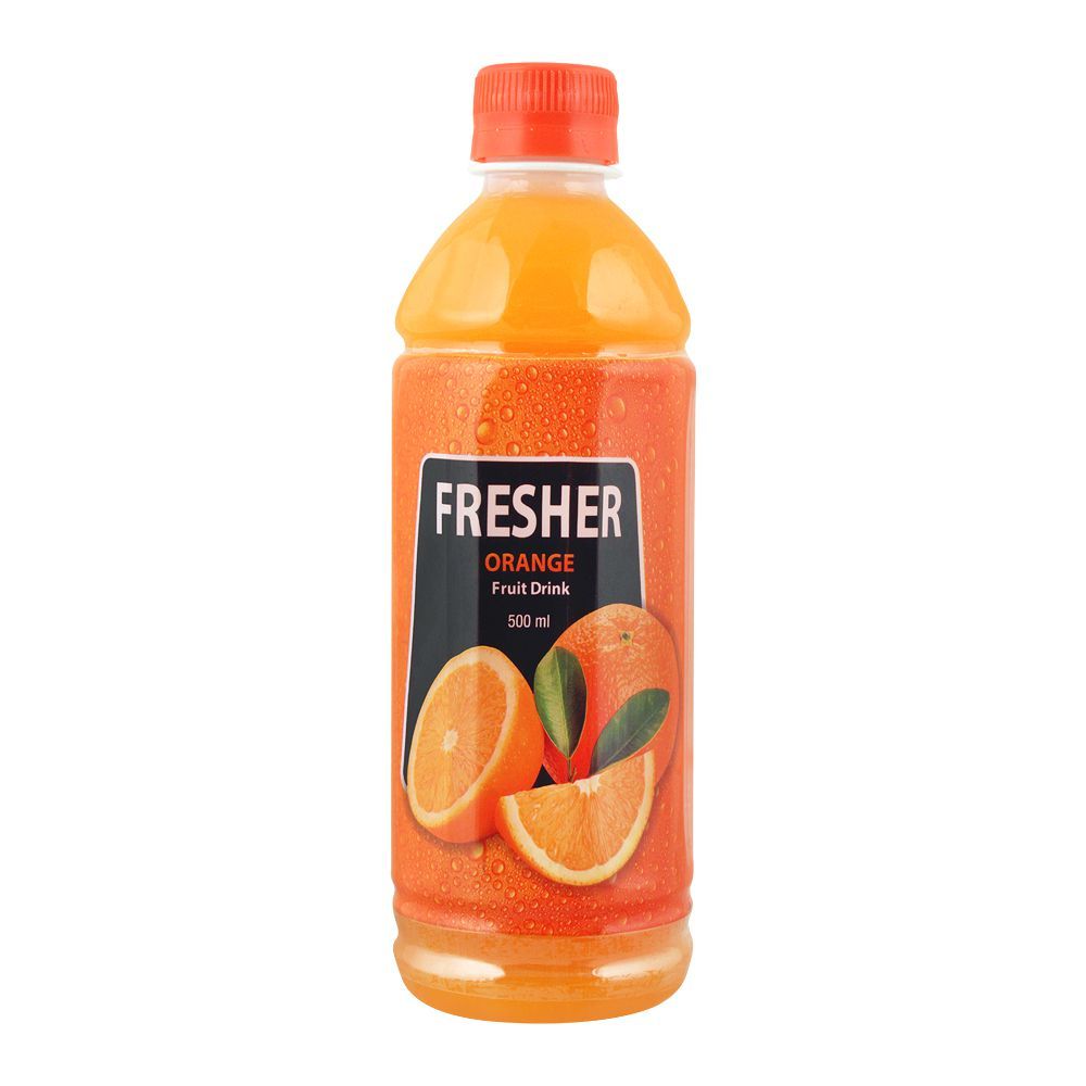 Fresher Orange Fruit Drink, 500ml, Bottle - Main Image
