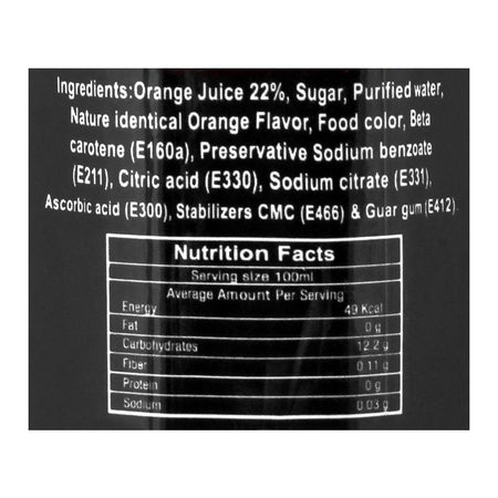 Fresher Orange Fruit Drink, 500ml, Bottle - Image 3