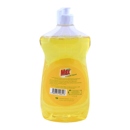 Lemon Max Dishwash Liquid, Lemon Fresh, 475ml - Image 2