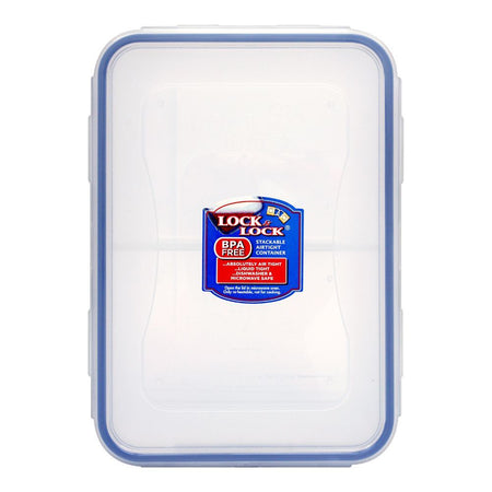 Lock & Lock Air Tight Rectangular Short Food Container, With Divider, 2.3L, LLHPL825B - Image 3