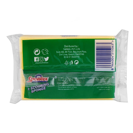 Spontex Scouring Sponge Twin Power Pack, 1-Pack - Image 2