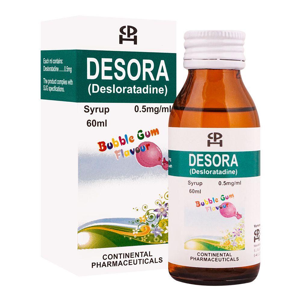 Continental Pharmaceuticals Desora Syrup, 60ml - Main Image