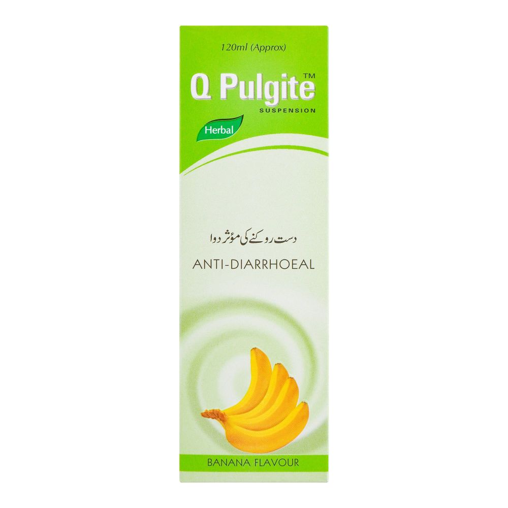 Woodward Herbal Q-Palgite Suspension, Banana Flavour, 120ml - Image 2