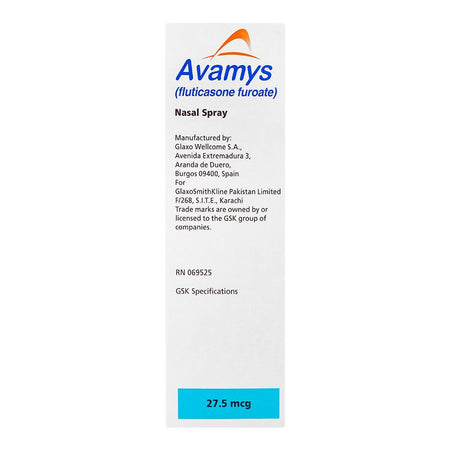 GSK Avamys Nasal Spray, 27.5mcg, 120 Sprays - Image 3
