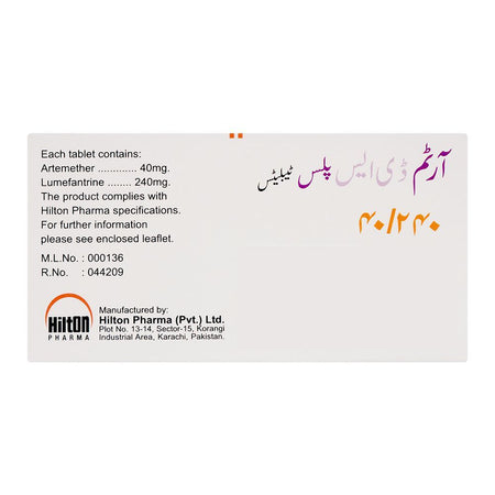 Hilton Pharma Artem DS Plus Tablet, 40/240mg, 8-Pack - Image 2
