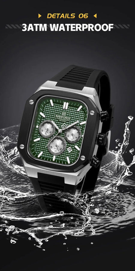 Naviforce NF-8037 Square Chronograph Edition image 16