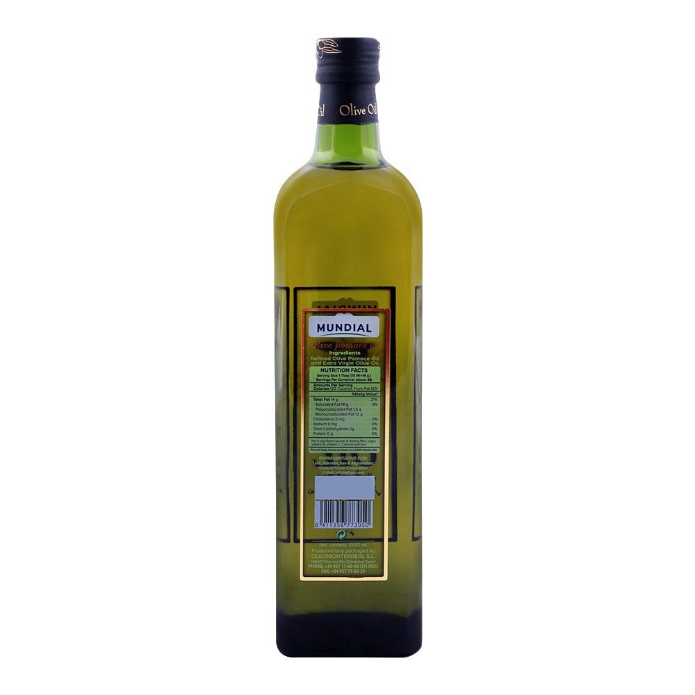 Mundial Olive Pomace Oil 1 Litre Bottle - Image 2