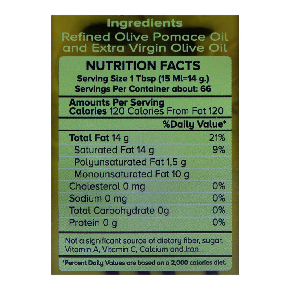 Mundial Olive Pomace Oil 1 Litre Bottle - Image 3