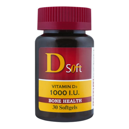 Captek Healthcare Dsoft Vitamin D3 1000 I.U, 30-Pack Softgels - Main Image