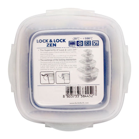 Lock & Lock Air Tight Square Zen Style Container, 950ml, LLHSM8440 - Image 4