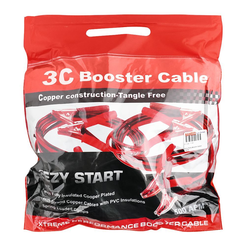 Heavy Duty Booster Cables, 500amp - Main Image