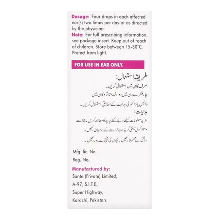 Sante Pharma Zeprodex Otic Drops, 5ml - Image 2