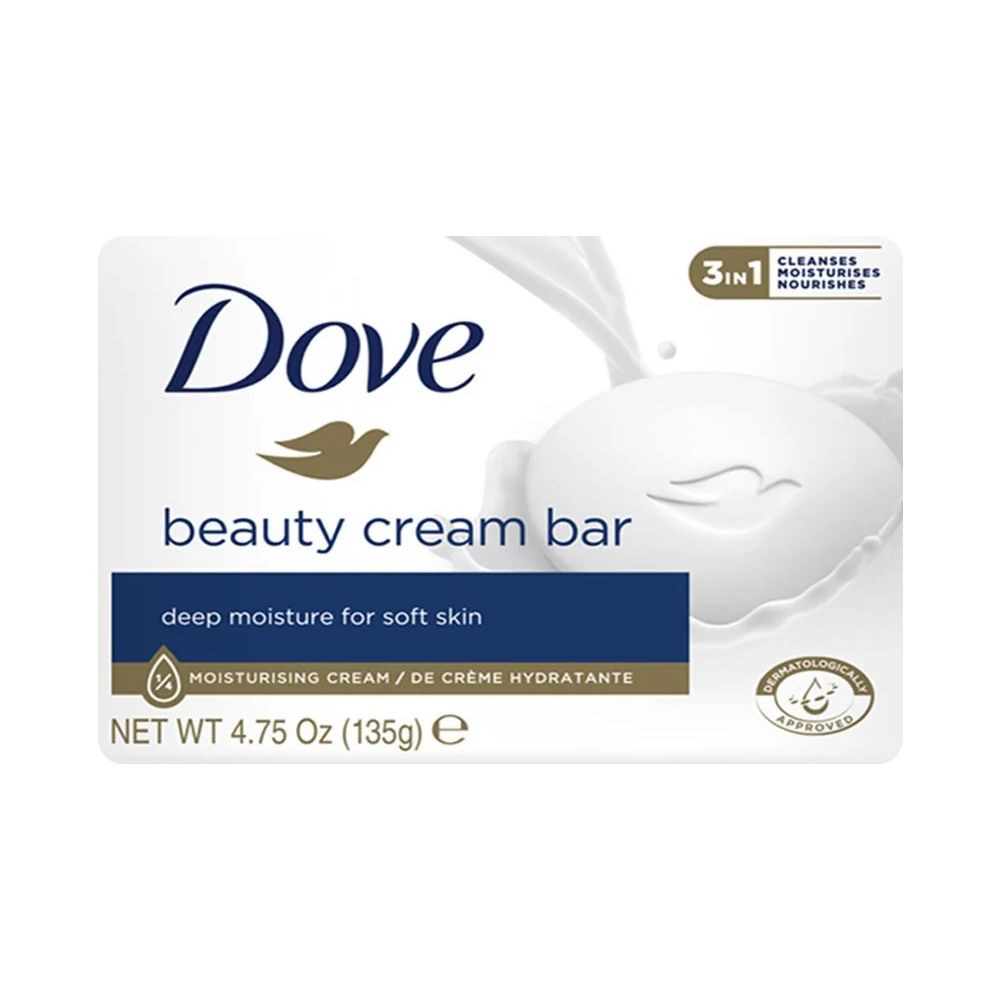 Dove Beauty Cream Bar Soap, 135g - Main Image