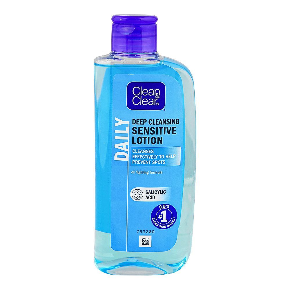 Clean & Clear Deep Cleansing Sensitive Skin Lotion, 200ml - Main Image