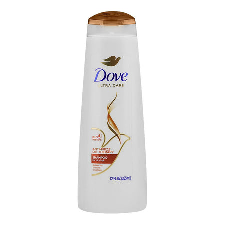 Dove Ultra Care Anti-Frizz Oil Therapy Shampoo, For Frizzy Hair, 355ml - Main Image