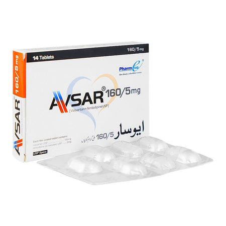 Avsar Tablets, 160/5Mg Box (14 Tablets) - Main Image