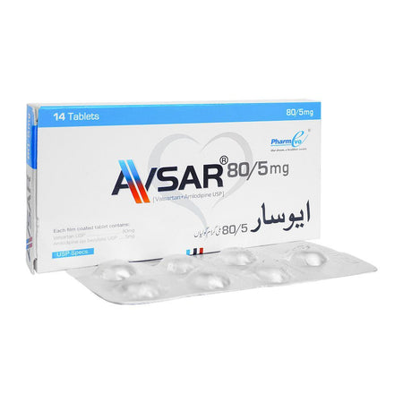 PharmEvo Avsar Tablet, 80/5mg, 14 Tablets - Main Image