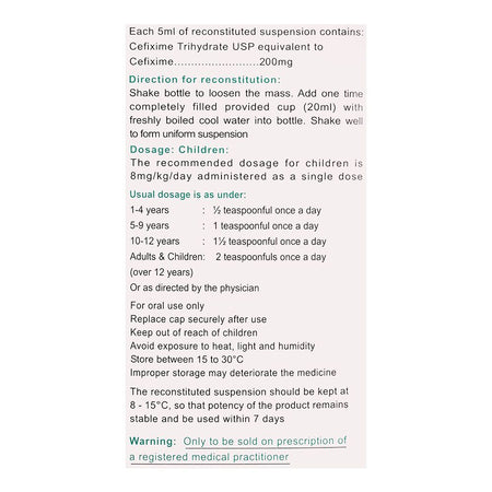 Sami Pharmaceuticals Caricef DS Suspension, 30ml - Image 5