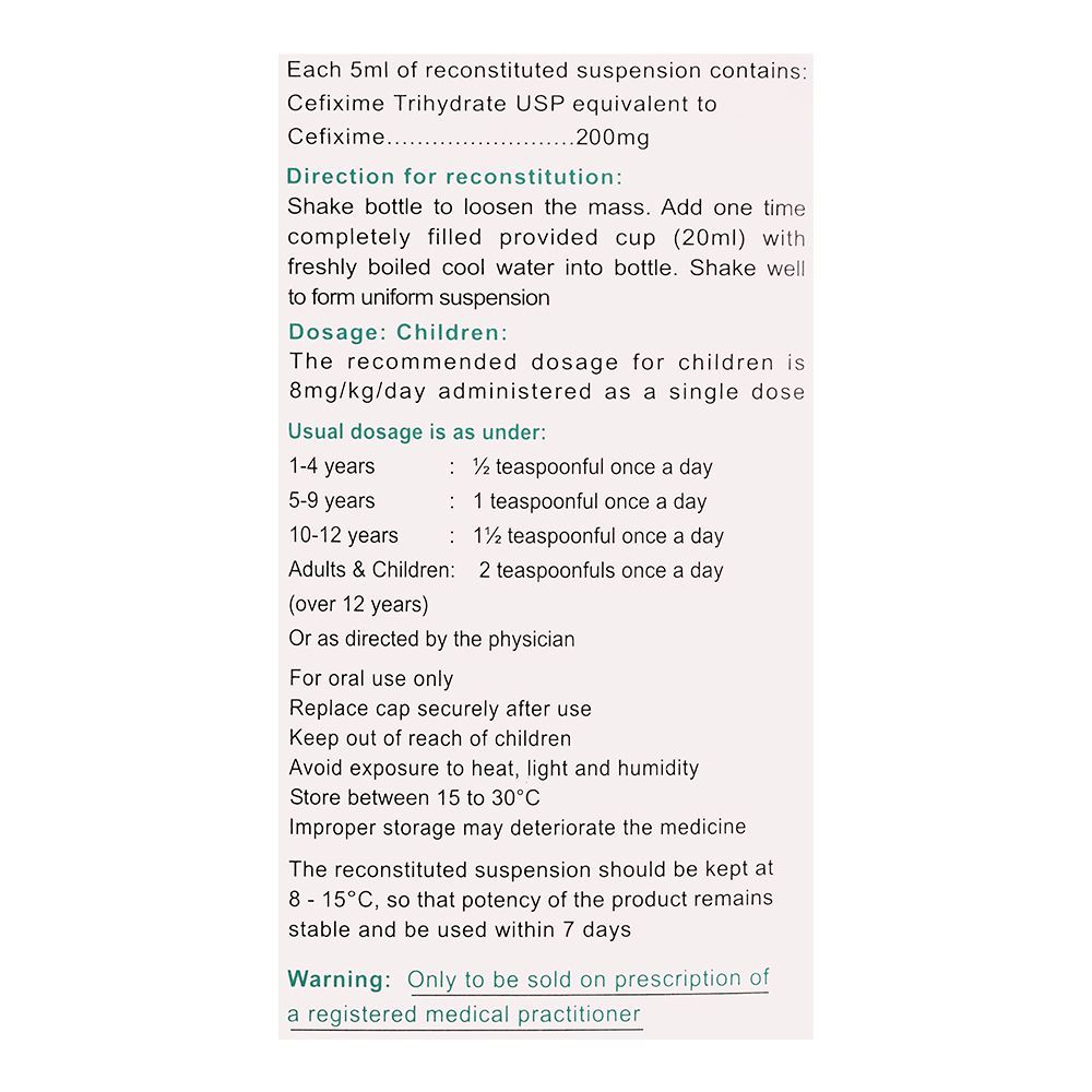 Sami Pharmaceuticals Caricef DS Suspension, 30ml - Image 5