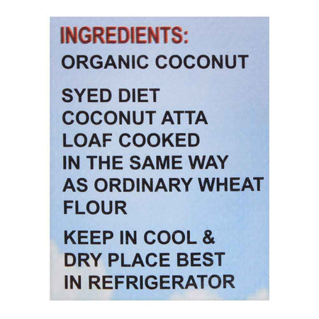 Syed Flour Mills Coconut Diet Atta, Wheat & Gluten Free, 1 KG - Image 3