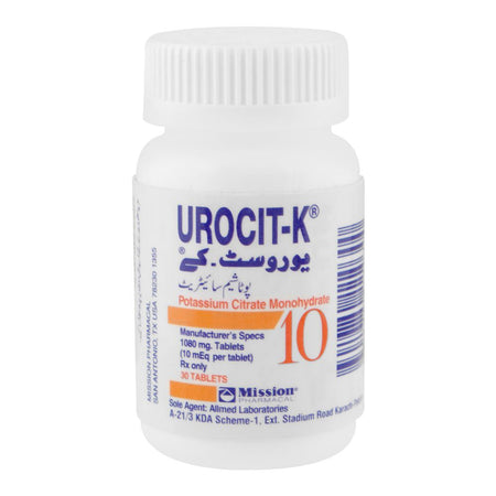 Urocit-K 1080mg Tablets, Bottle (30 Tablets) - Main Image