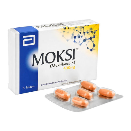Abbott Moksi Tablet, 400mg, 5-Pack - Main Image