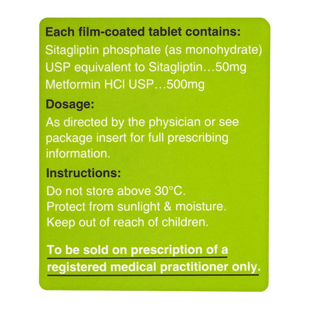 Getz Pharma Treviamet Tablet, 50mg + 500mg, 14-Pack - Image 4