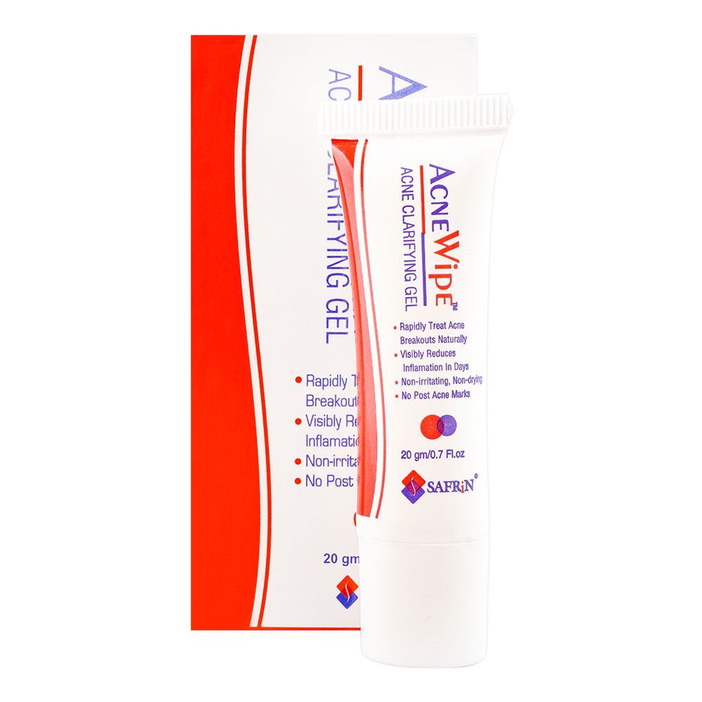 Safrin Skin Care Acne Wipe Clarifying Gel, 15g - Main Image