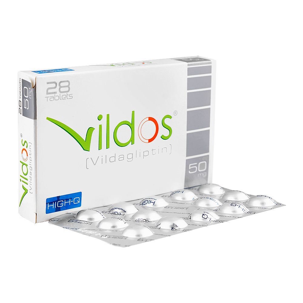 High-Q Pharmaceuticals Vildos Tablet, 50mg, 28-Pack - Main Image