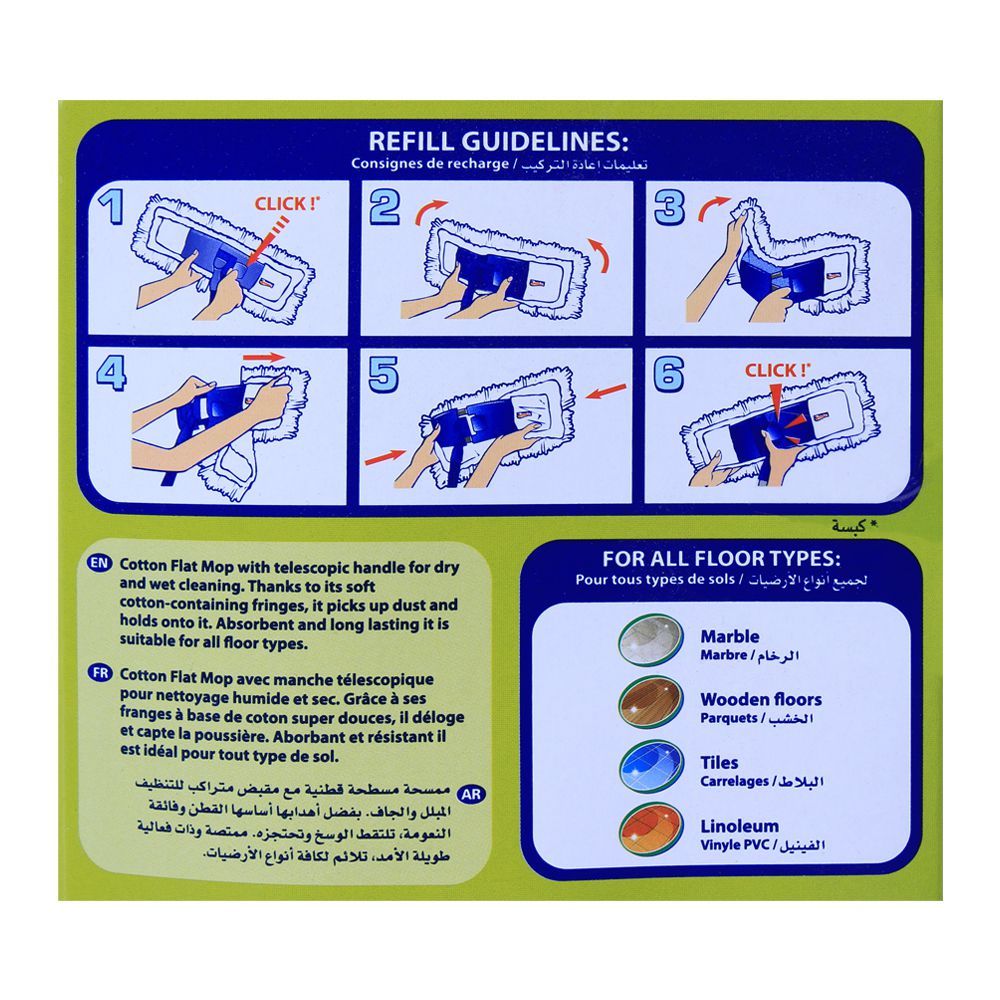 Spontex Cotton Flat Mop - Image 4