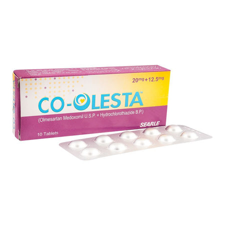 Searle Co-Olesta Tablet, 20mg/12.5mg, 10-Pack - Main Image