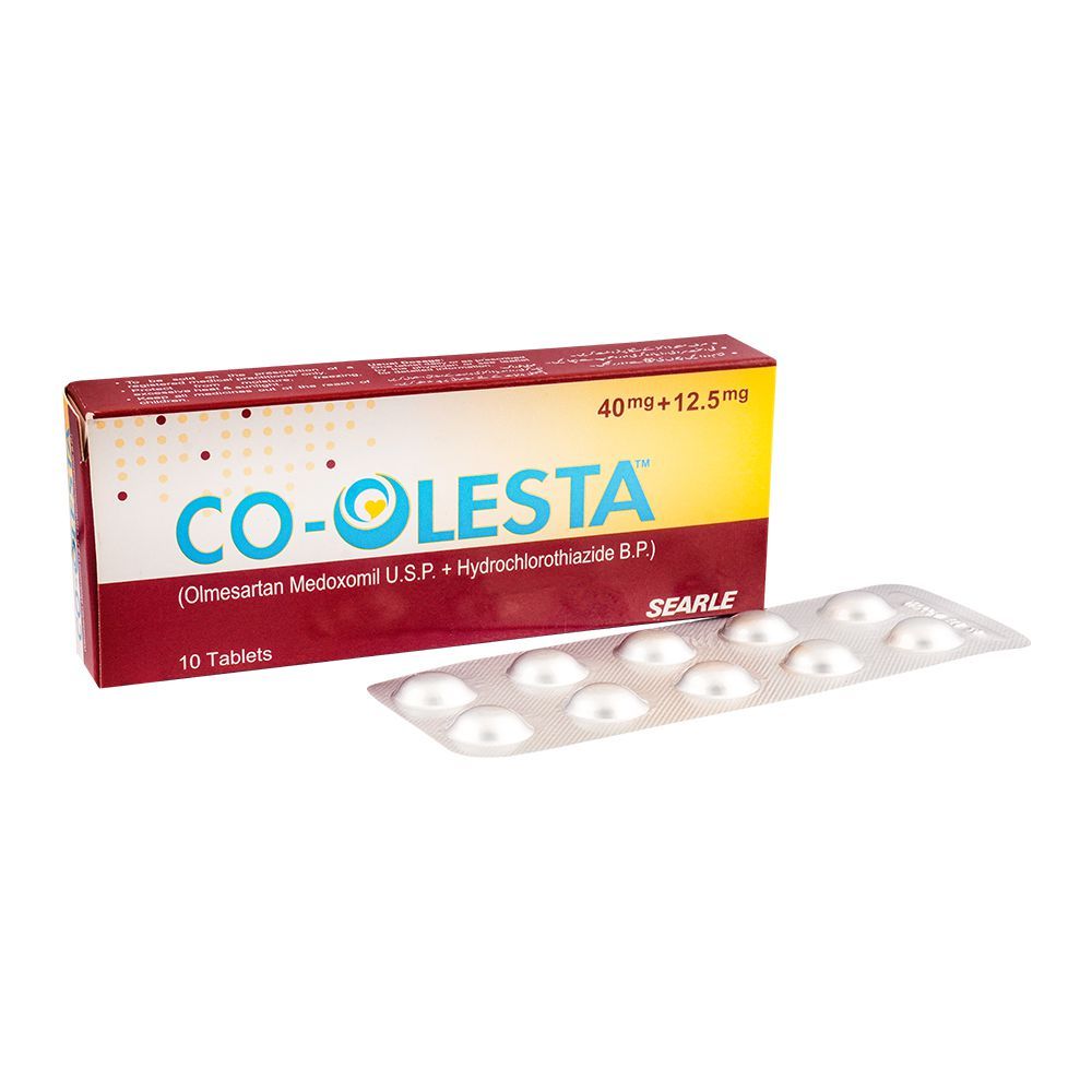 Searle Co-Olesta Tablet, 40mg/12.5mg, 10-Pack - Main Image