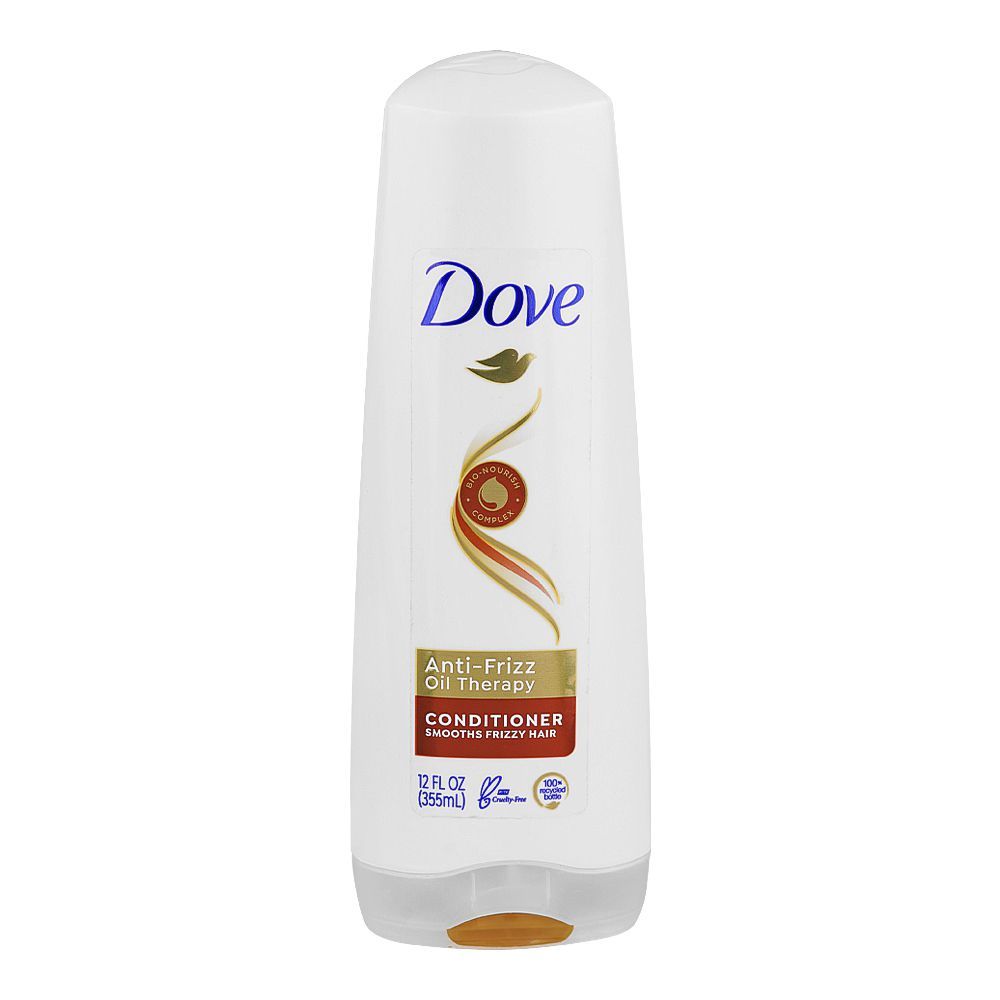 Dove Anti-Frizz Oil Therapy Conditioner, For Frizzy Hair, 355ml - Main Image