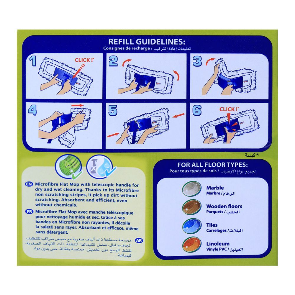 Spontex Microfibre Flat Mop - Image 4