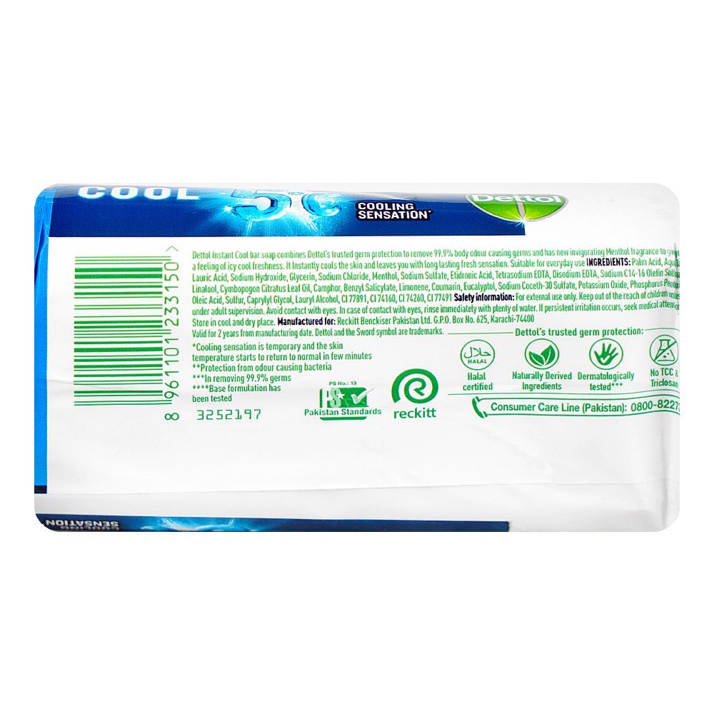 Dettol Profresh Cool Soap, 110g - Image 3