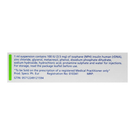 Novo Nordisk Pharma Insulatard Penfill, 100IU/ml, 1x3ml - Image 3