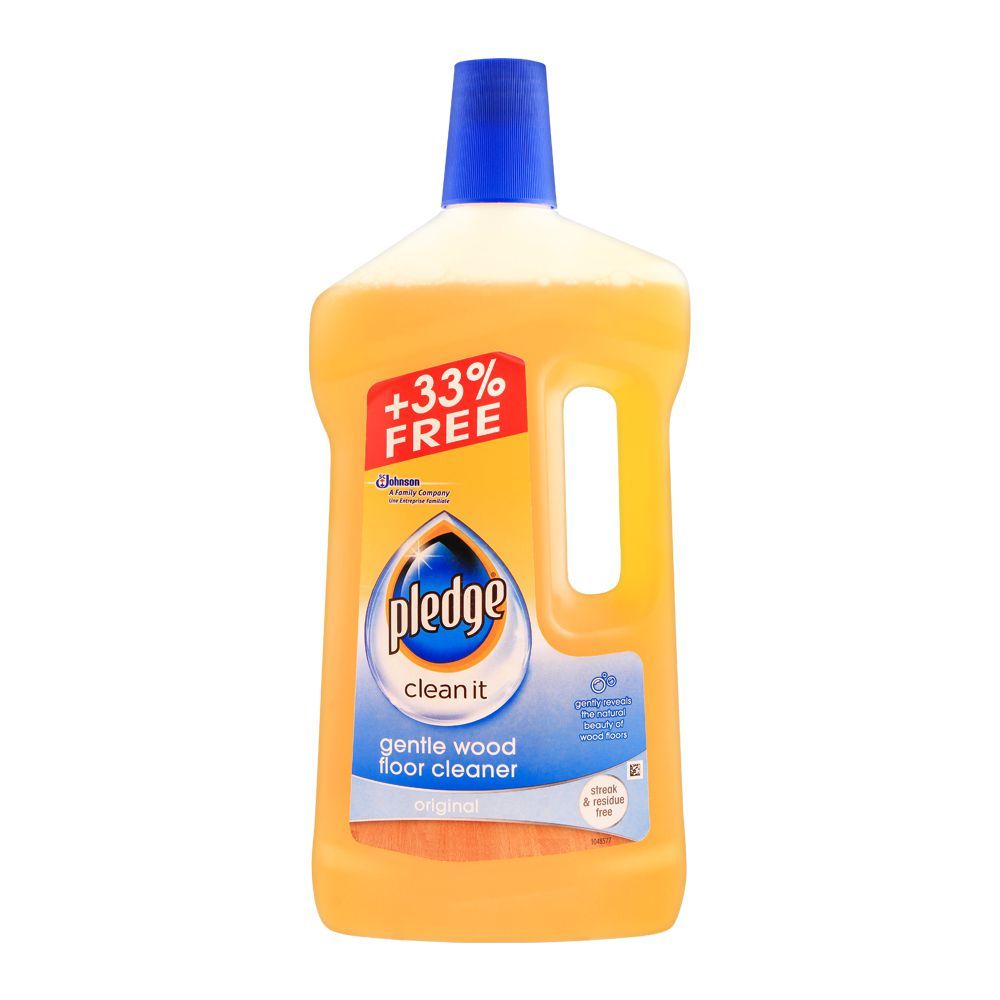 Pledge Clean It Gentle Wood Floor Cleaner, Original, 1000ml - Main Image