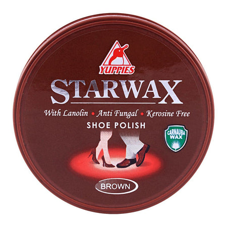 Yuppies Star Wax Shoe Polish Brown 48ml - Main Image