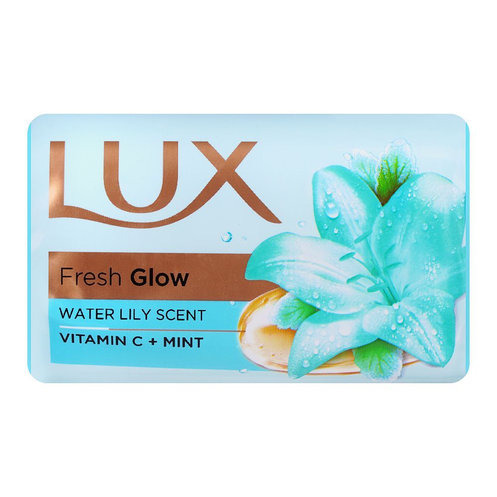 Lux Fresh Glow Water Lily Scent Green Soap, 98g - Main Image