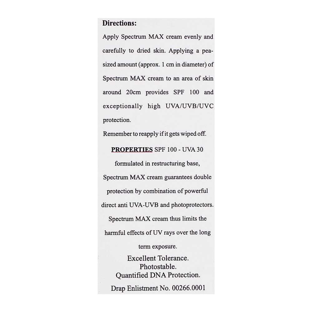 Crystolite Pharmaceuticals Spectrum Max Cream SPF-100, For All Skin Types, 40ml - Image 5