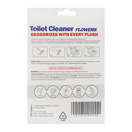 Softline 5-In-1 Flowers Toilet Cleaner Hanger, 50g - Image 2