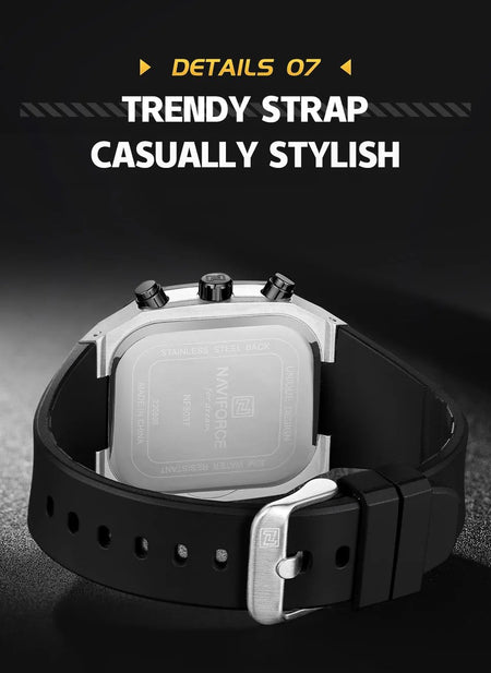 Naviforce NF-8037 Square Chronograph Edition image 17