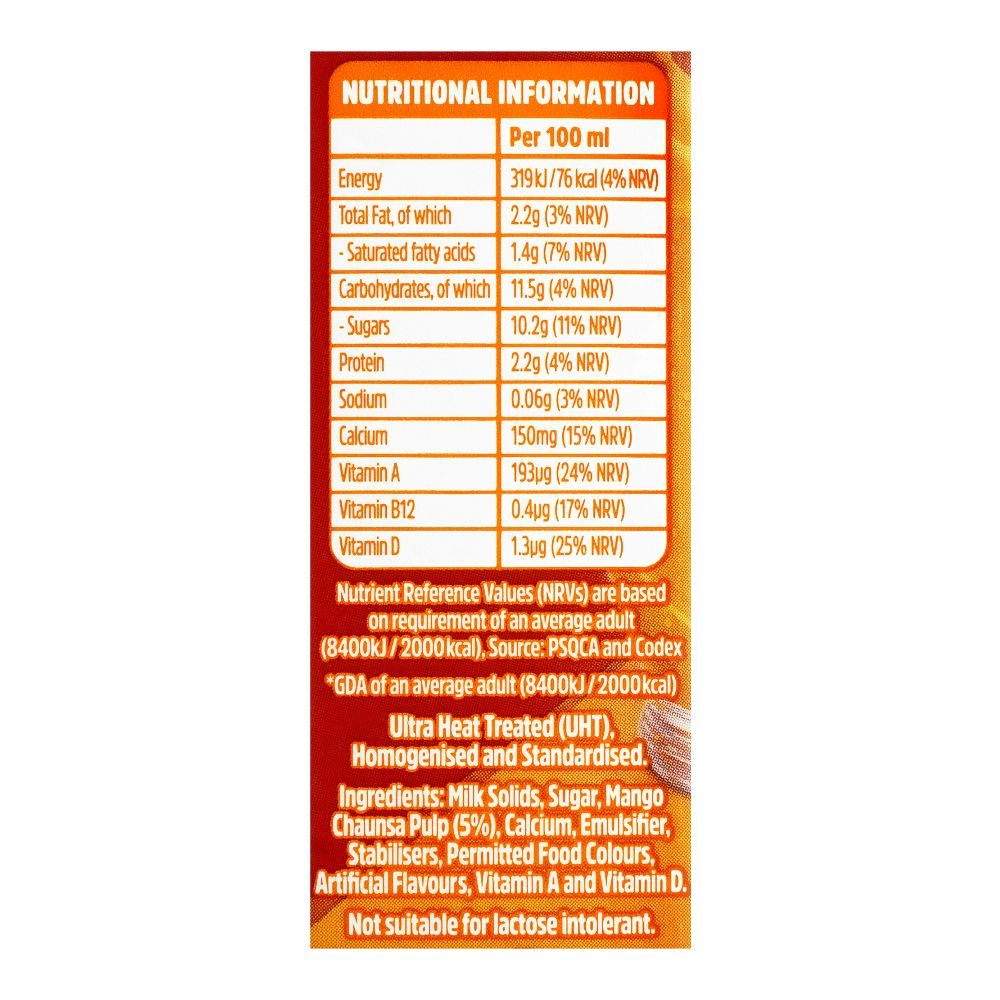 Olper's Chaunsa Mango Flavoured Milk, 180ml - Image 2