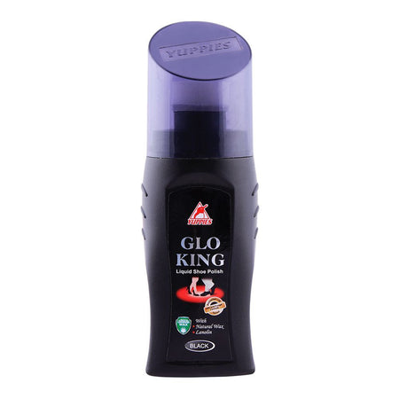 Yuppies Glo-King Liquid Shoe Polish Black 75ml - Main Image