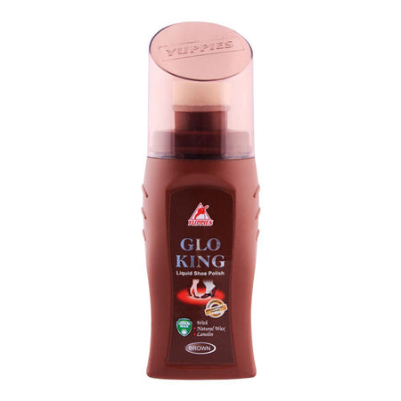 Yuppies Glo-King Liquid Shoe Polish Brown 75ml - Main Image