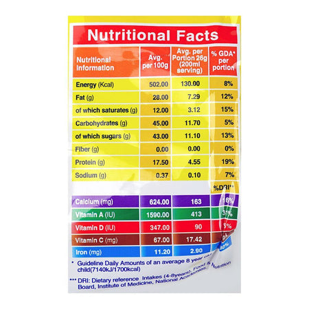 Millac Gro Fortified Nutrition Powder, 260g Pouch - Image 3