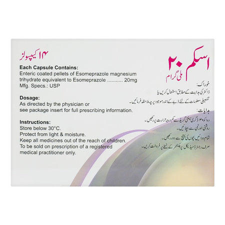 High-Q Pharmaceuticals Eskem Capsule, 20mg, 14-Pack - Image 2